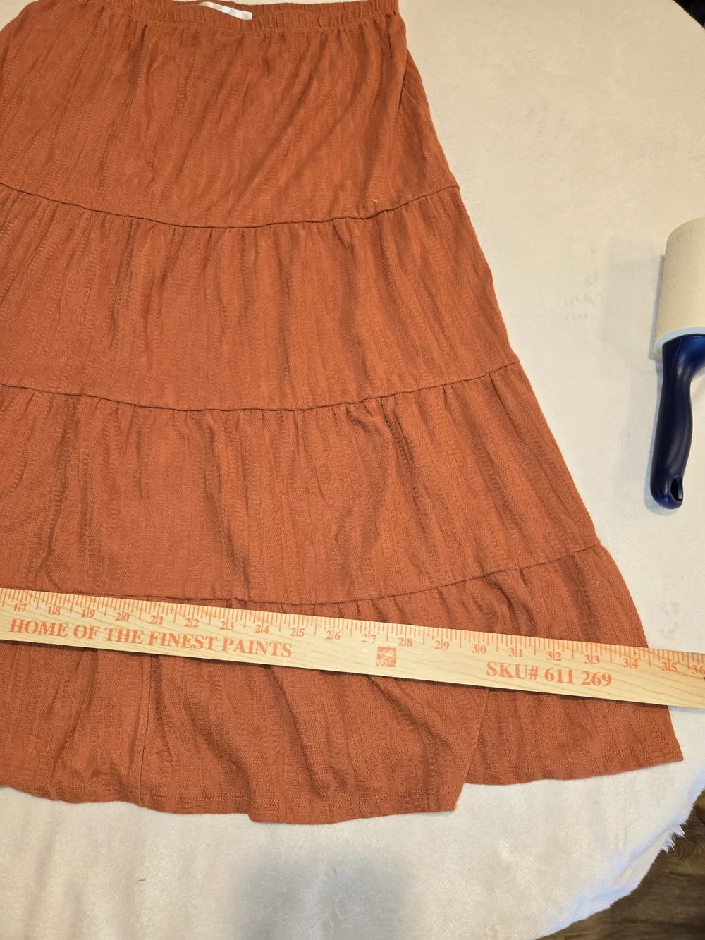 Chelsea & Theodore Rust-Toned Circle Skirt